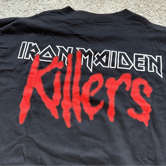 Vintage 1997 Iron Maiden Killers T-Shirt Size XL Double Sided UNWORN - Picture 6 of 6